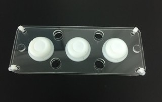 Holder for three DGT passive samplers for water